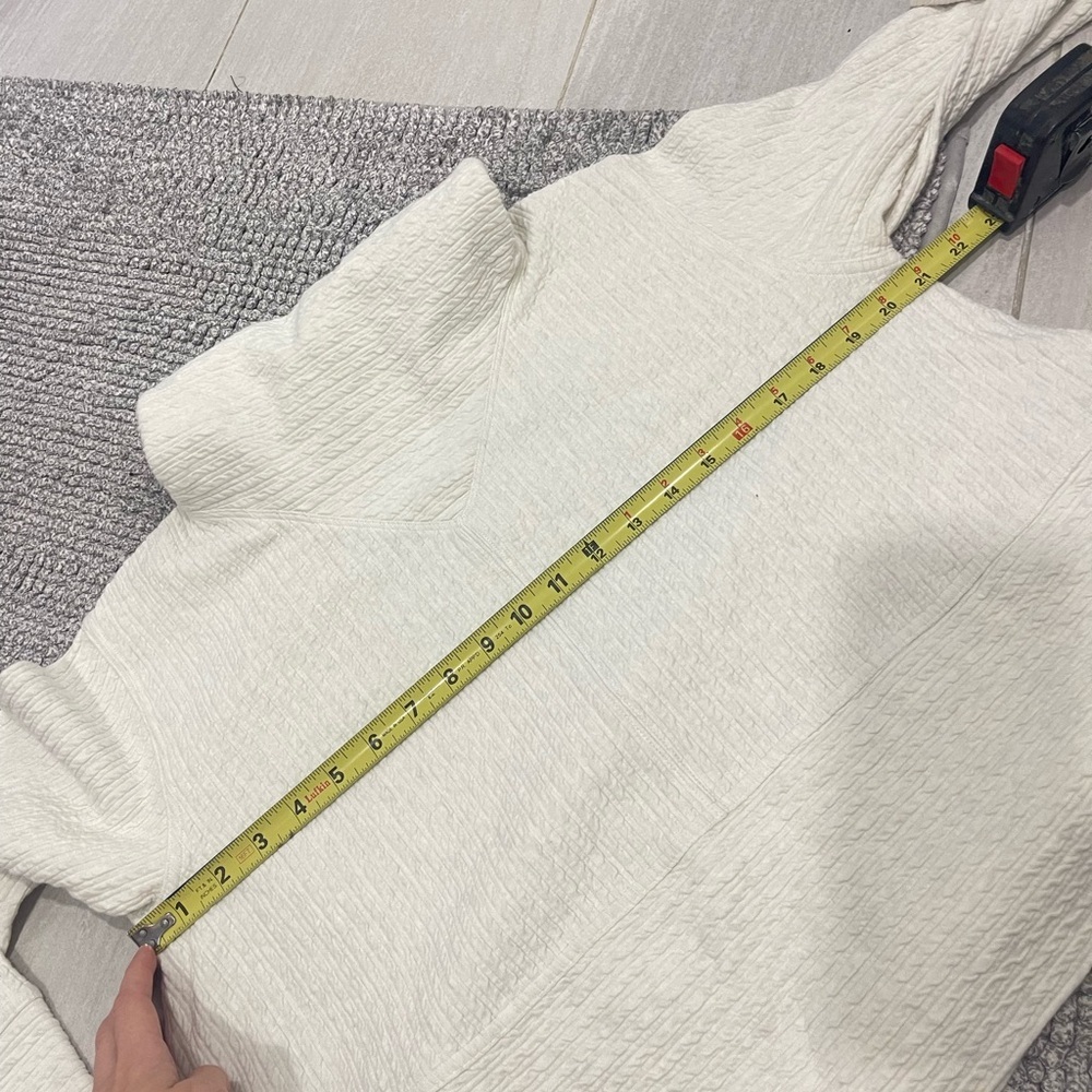 Lululemon retreat yourself pullover hoodie ivory white  21” Ptp - Picture 7 of 10